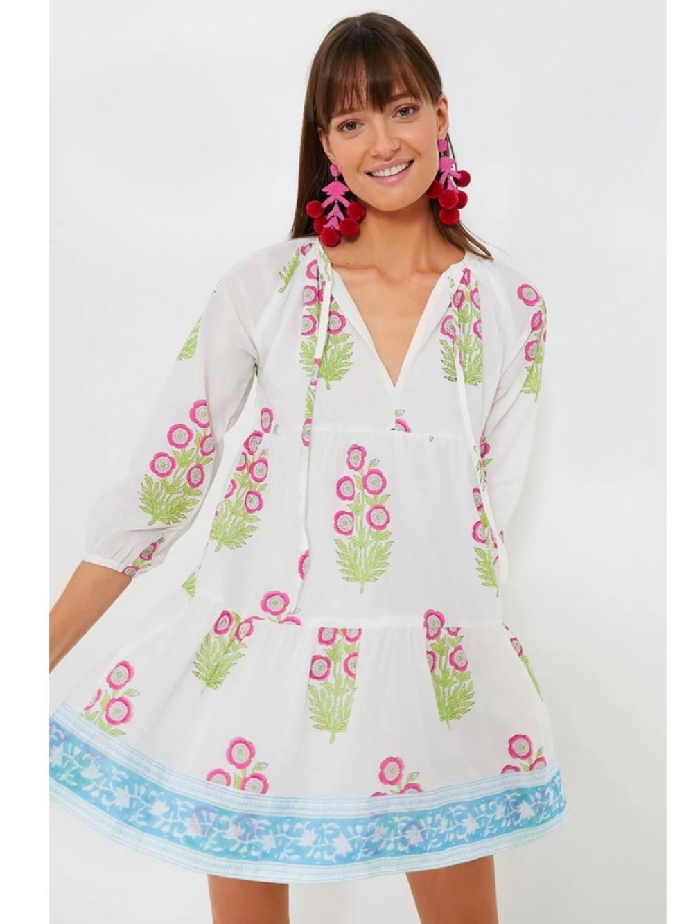 NEW SZ Blockprints x Tuckernuck Priya dress/coverup. S. NWT - Picture 3 of 10